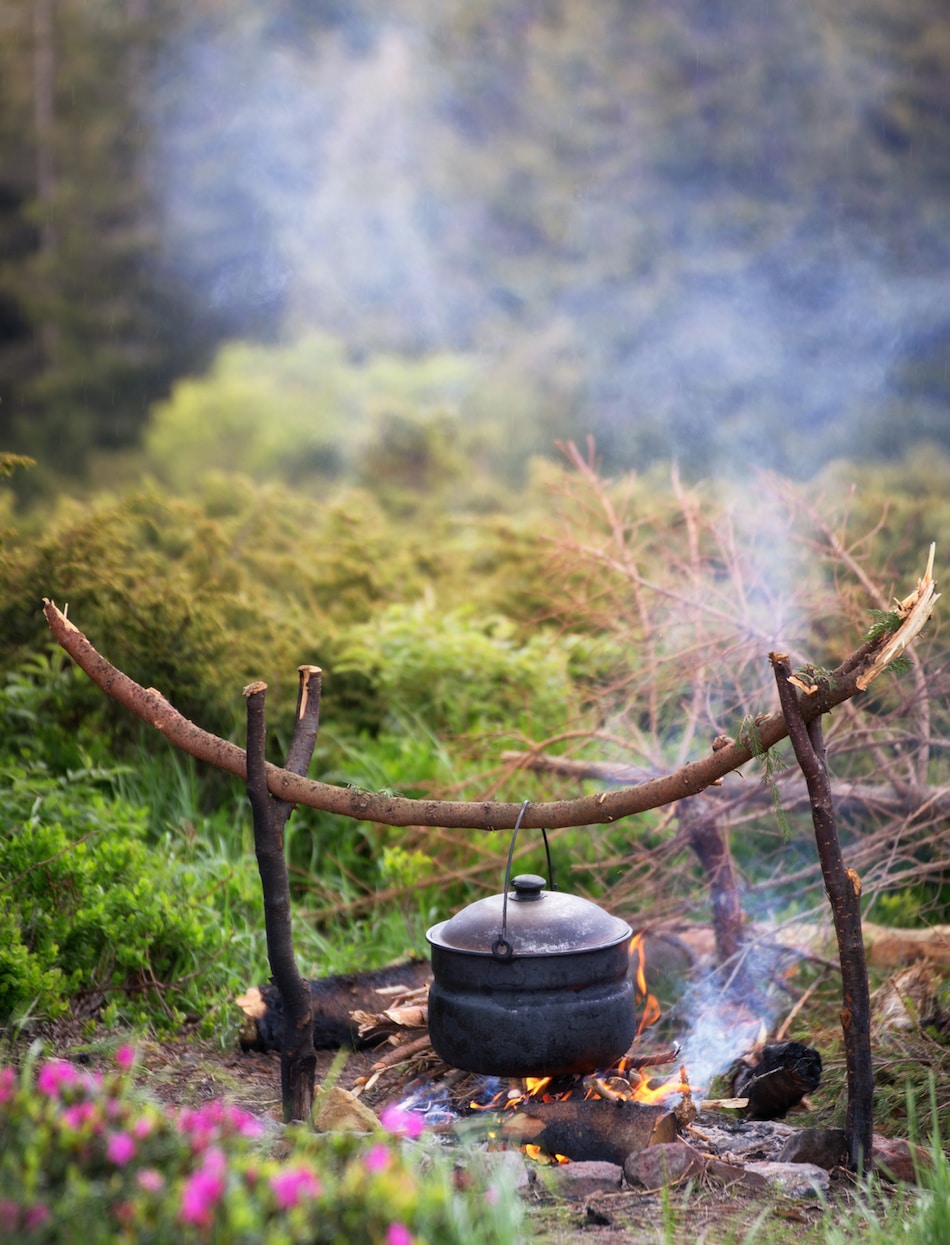 Setting up Coffee Brewing Outdoors