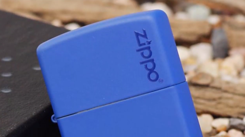 blue zippo lighter