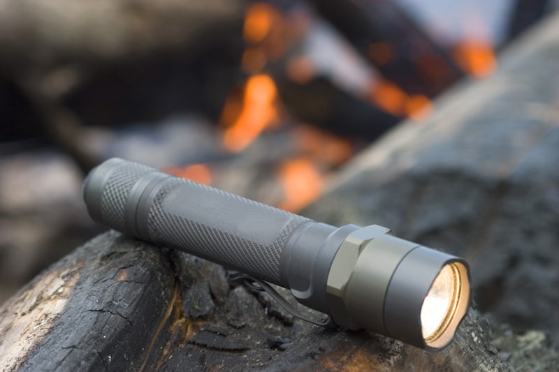 Packing a Flashlight or Light Source is Important in a Camping Emergency Kit