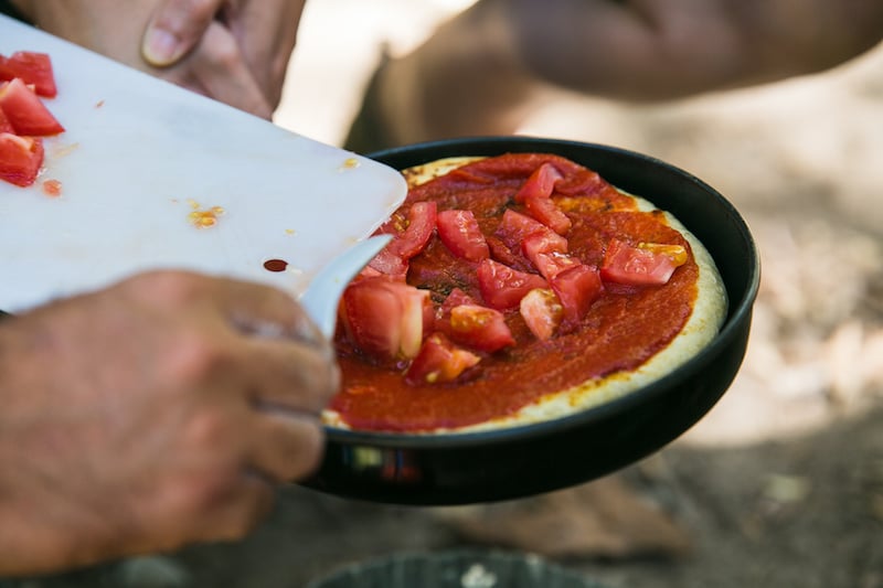 How to Make a Campfire Pizza