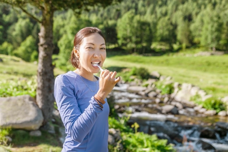 How to Brush Your Teeth Outdoors