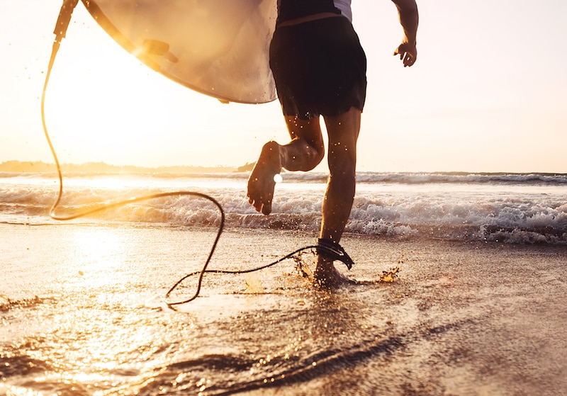 Surfing as a Glamping Activity