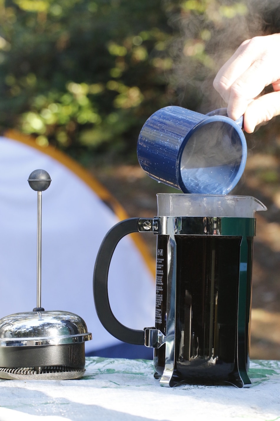 How to Use a French Press While Camping